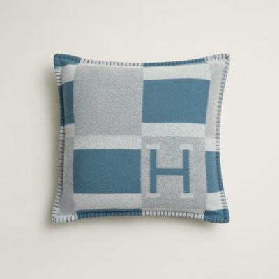 Avalon Bayadere blanket - Blue | Hermès USA